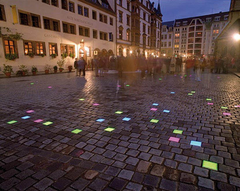 Lichtinstallation „public light – öffentliches Licht“