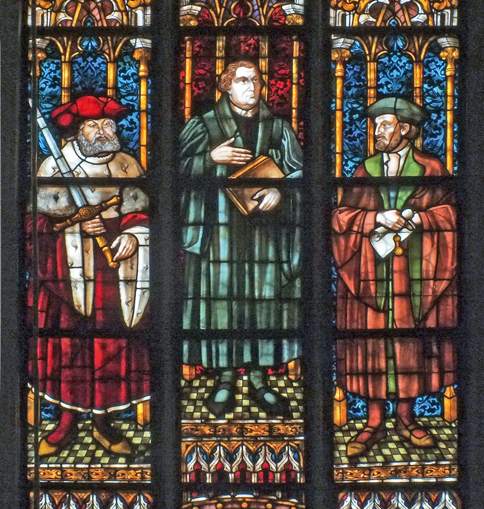 Lutherfenster in der Thomaskirche Leipzig